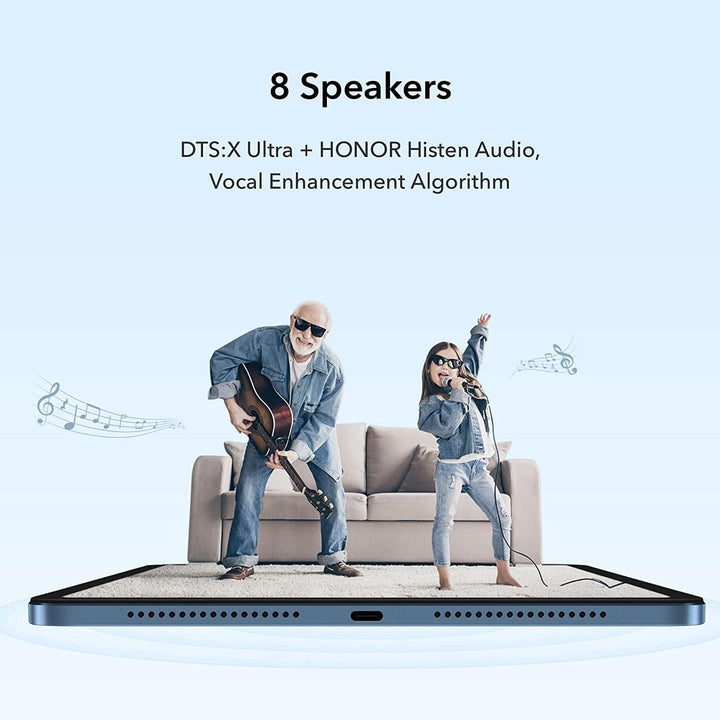 HONOR Pad 8 6GB 128GB Tablet, Tablet PC mit 12 Zoll 2K Full View Display, 8 Lautsprecher, 7250mAh 22