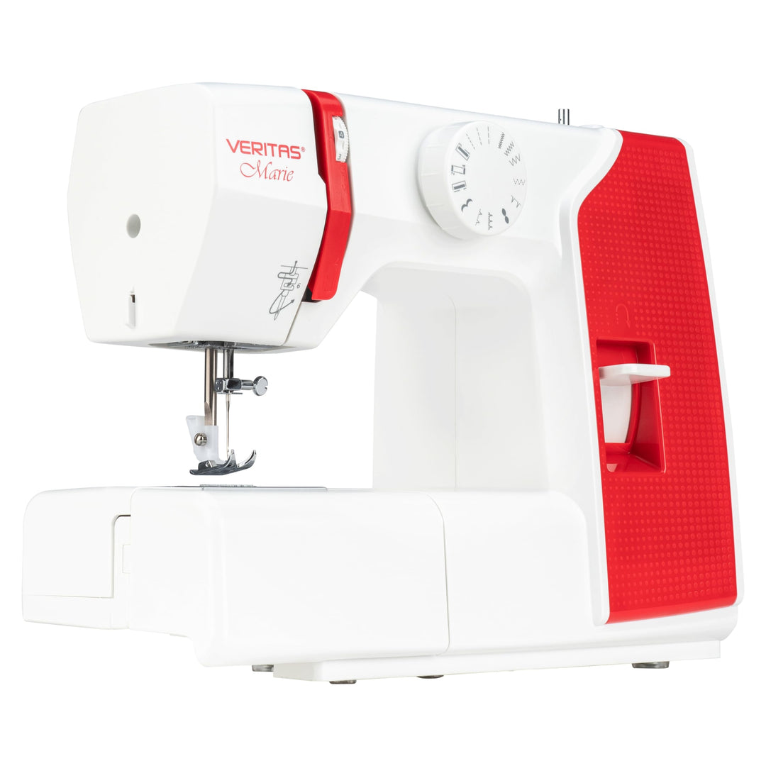 VERITAS Nähmaschine Marie I 13 Stichprogramme I Auto-Fadenspannung & Fadenabschneider I LED-Nählicht