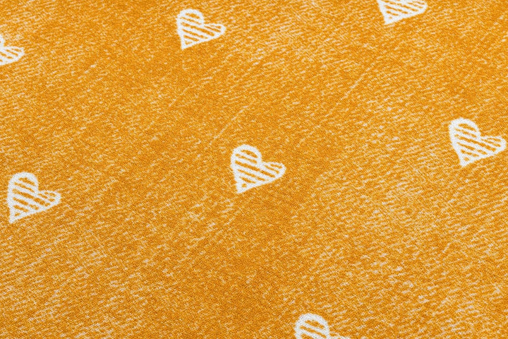 Teppich für Kinder Hearts Jeans, Vintage Herzen - orange 100x150 cm 100x150 cm Hearts Orange, 100x15