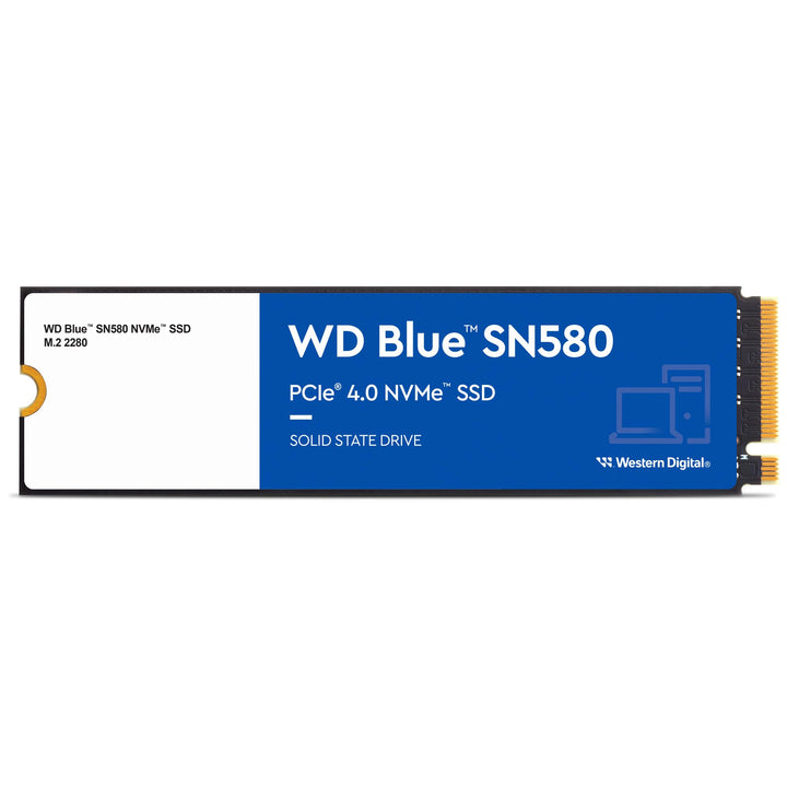 WD Blue SN580 NVMe SSD 1 TB (PCIe Gen4 x4, bis zu 4.150 MB/s Lesen, M.2 2280, nCache 4.0-Technologie