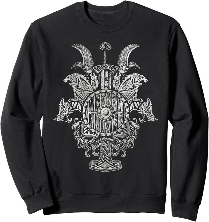 Wikinger Nordmänner Nordisch Odin Valhalia Noridc Mythologie Sweatshirt