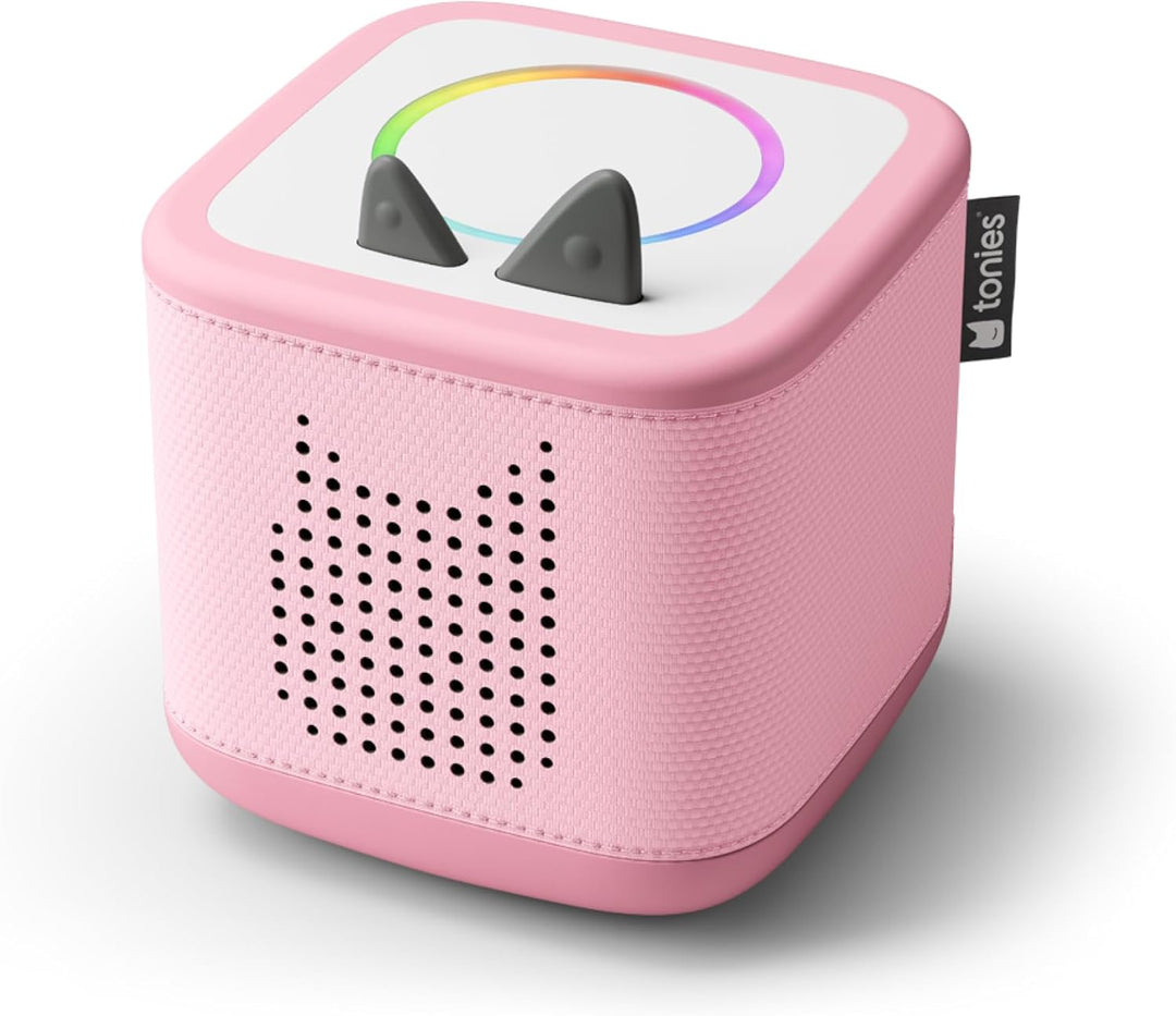 tonies Toniebox 2 Bundle Incl. 4 Peppa Pig Abenteuer und Gute Nacht Geschichten, Pink, Audioplayer f