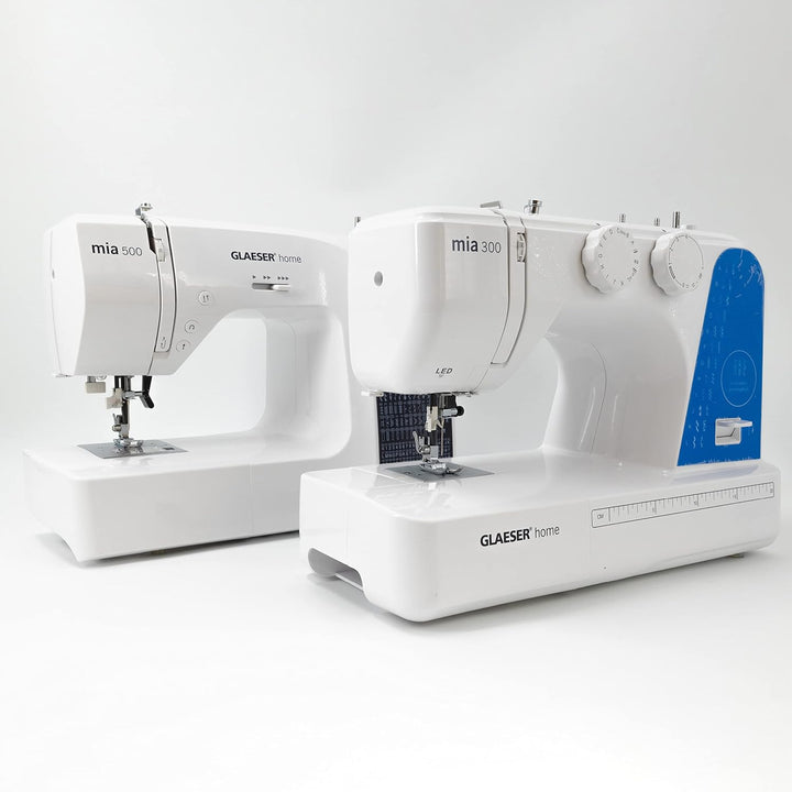 GLAESERhome Nähmaschinen Bundle | Anfänger & Overlock | Einfache Handhabung | Digitale Nähmaschine (