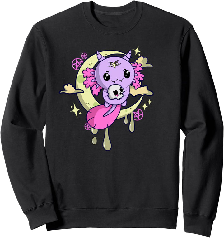 Axolotl Pastel Goth Aesthetic Nu Goth Vaporwave Kleidung Sweatshirt