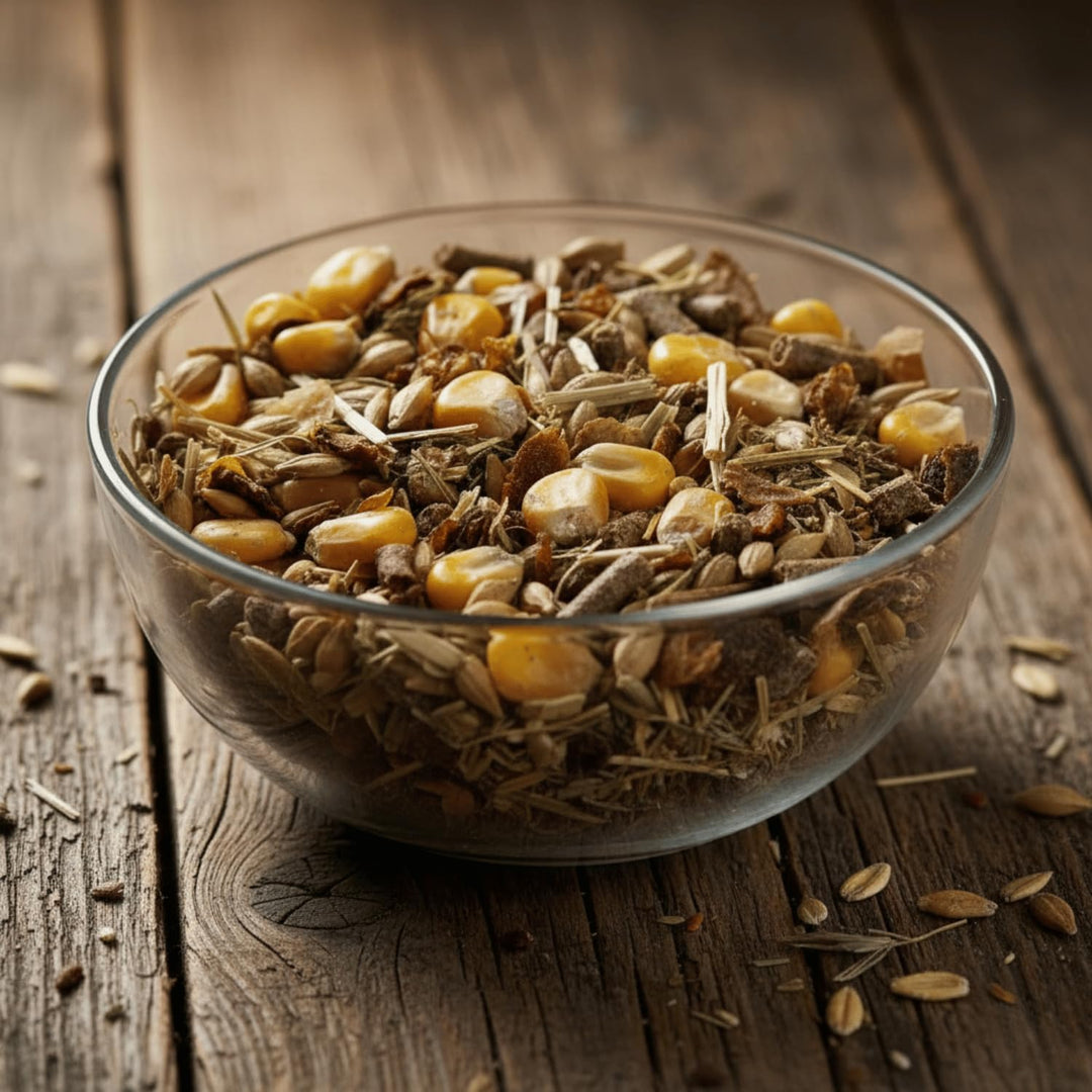 Leimüller Wildfutter 10 Fiber 20 kg - Gentechnikfreies Rehfutter 20KG - Haferfrei für REH, Rotwild &