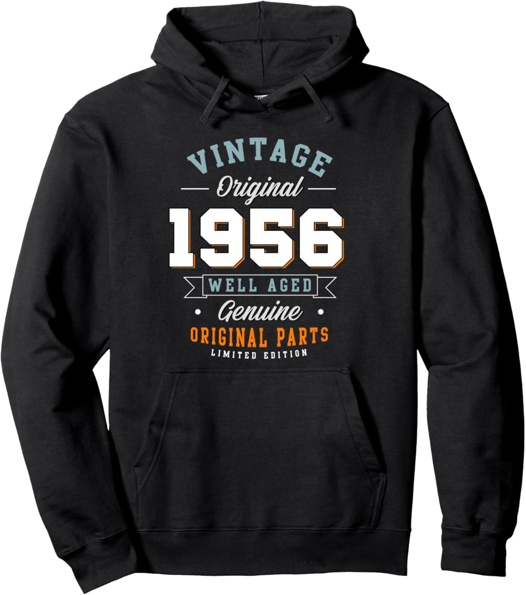 65. Geburtstagsgeschenk Vintage 1956 Im Alter von 65 Jahren Pullover Hoodie