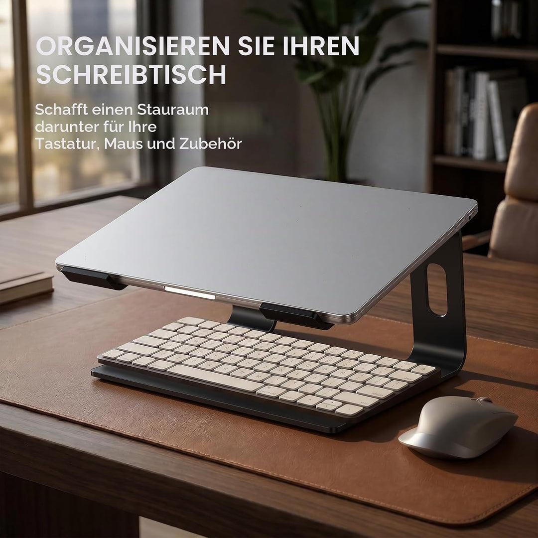 SOUNDANCE Laptop-Ständer, Aluminium-Computer-Erhöhung, ergonomischer Laptop-Ständer für den Schreibt