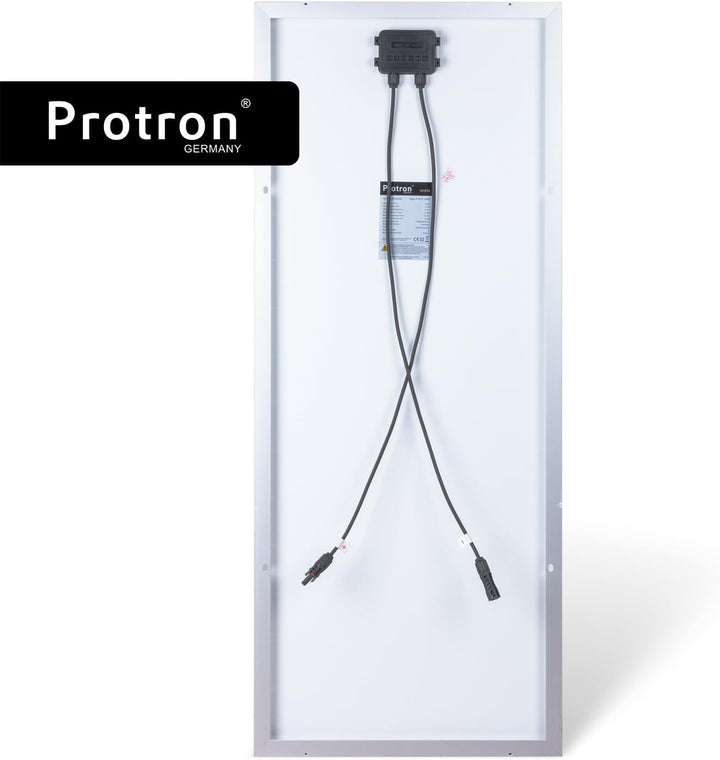 Protron 100W Slim Solar Monokristalline Solarmodul Photovoltaik Solarpanel 12V oder 24V Systeme - P-