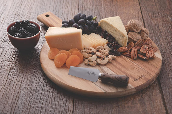 Tramontina Teakholz Servierbrett, Schneidebrett, 40 x 30 x 1,8 cm Runden, Runden