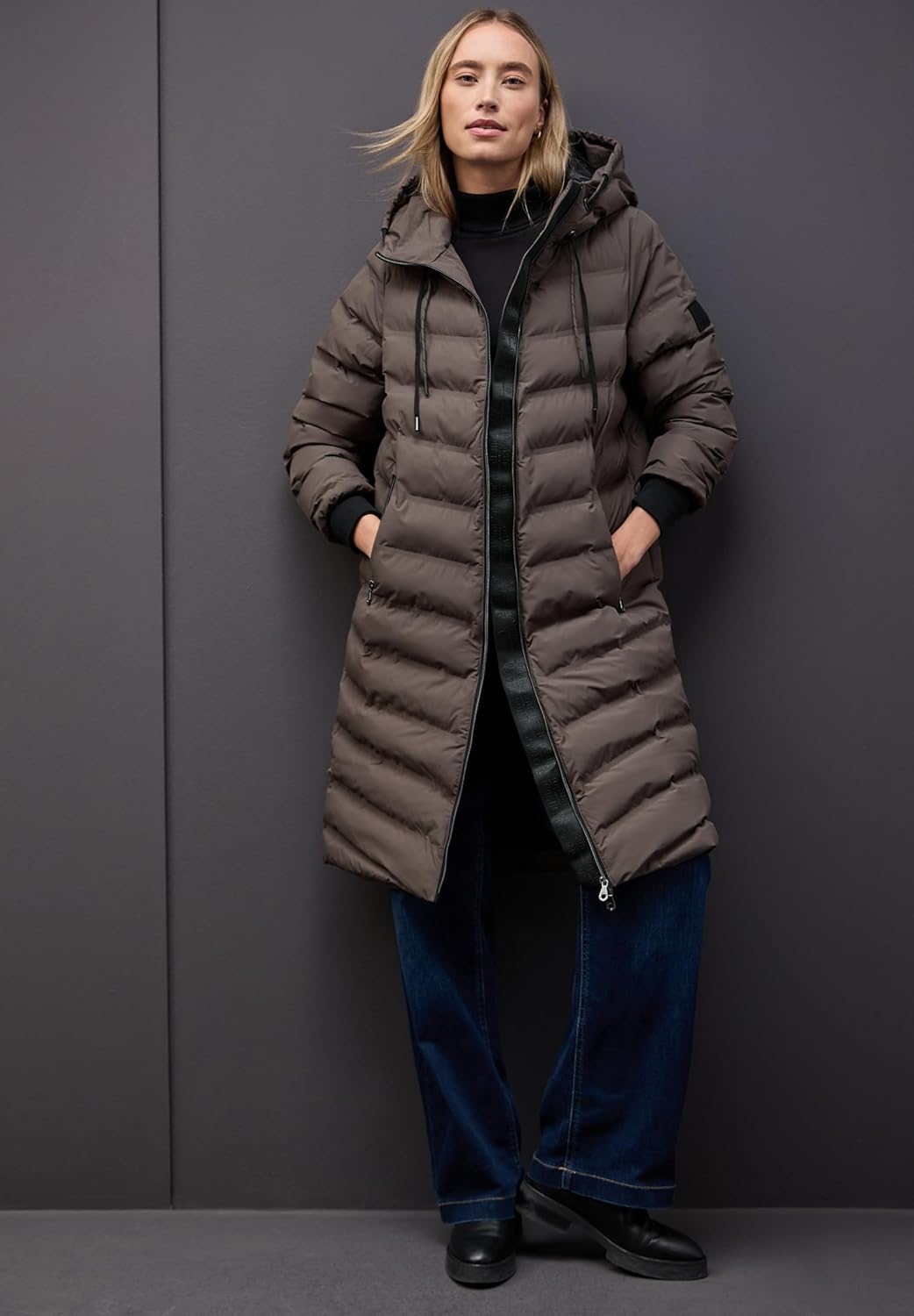 Street One Damen A201861 Winterjacke 40 Nomad Brown, 40 Nomad Brown