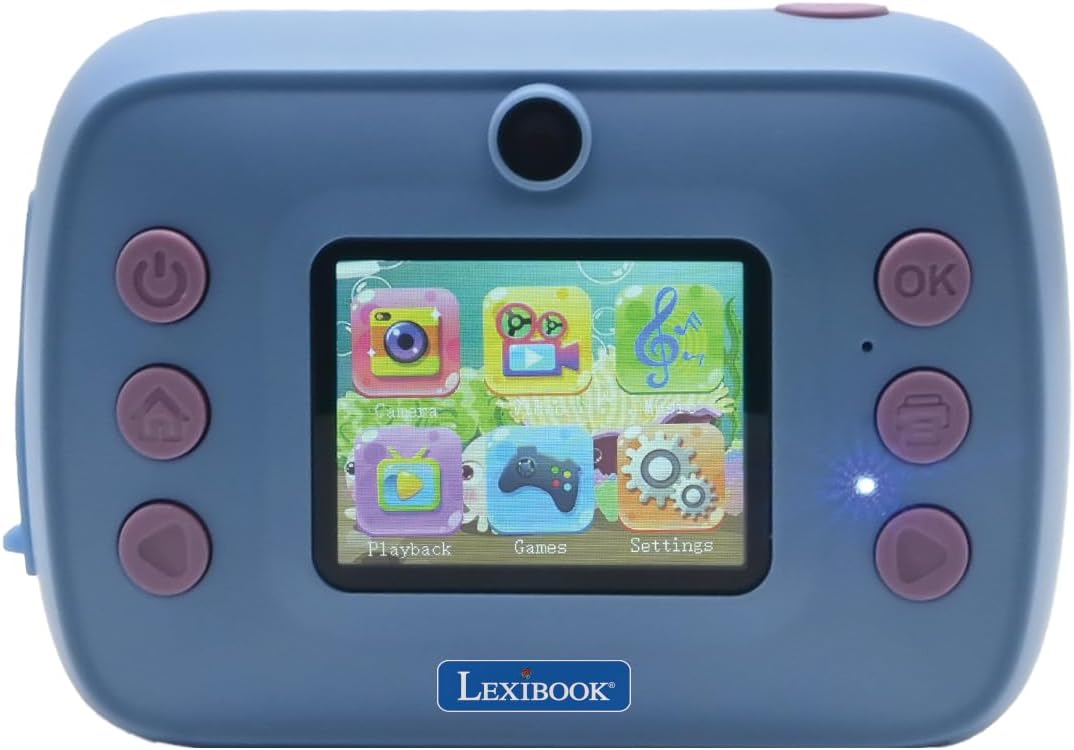 Lexibook, Disney Stitch, StarCAM Print, Kamerapaket mit Sofortdrucker, Foto- und Videofunktion, 32 G
