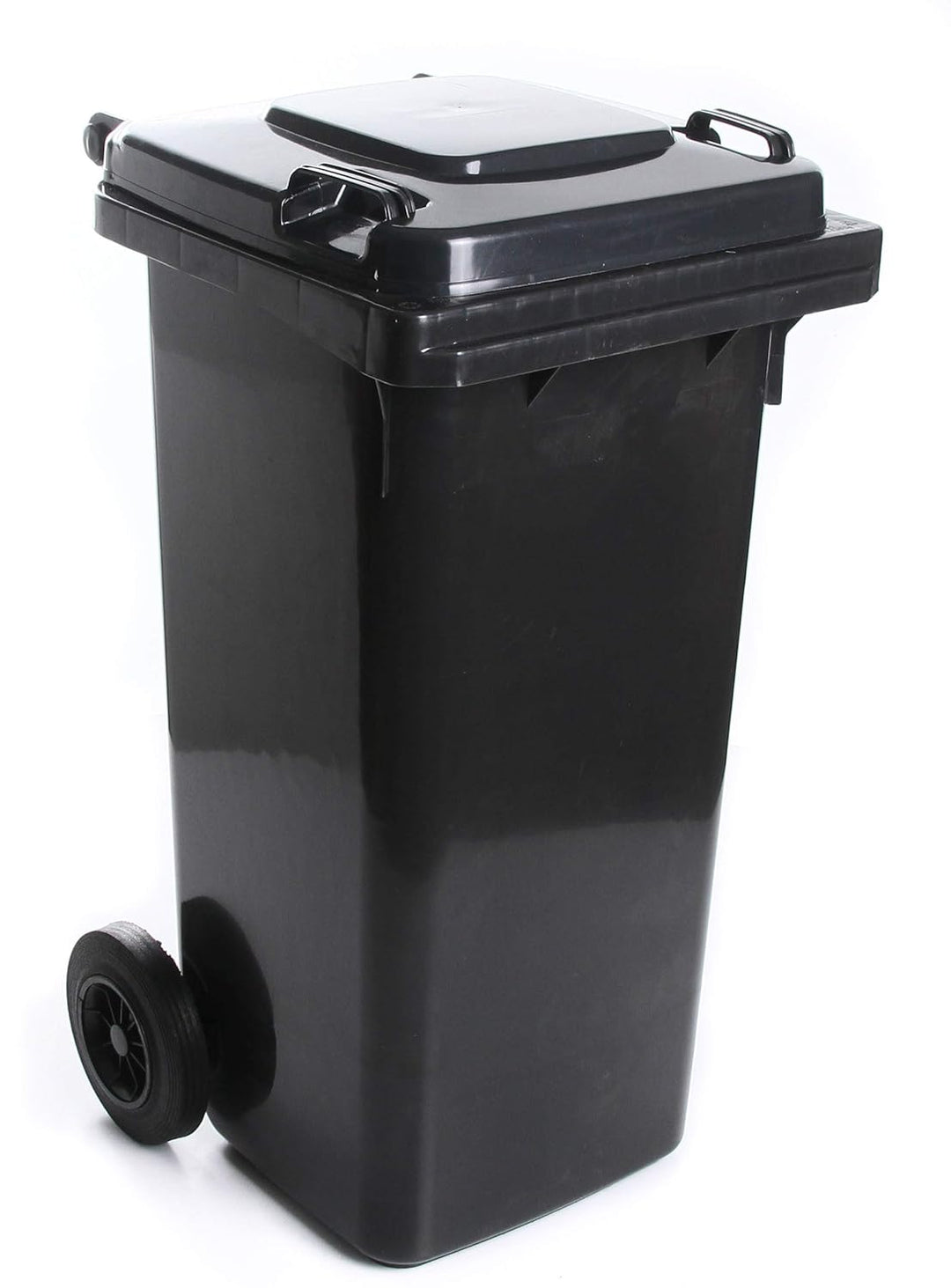 rg-vertrieb Mülltonne Müllbehälter 120L mit Deckel 2 Rad Behälter Abfalltonne 5 Farben (Graphit), Gr
