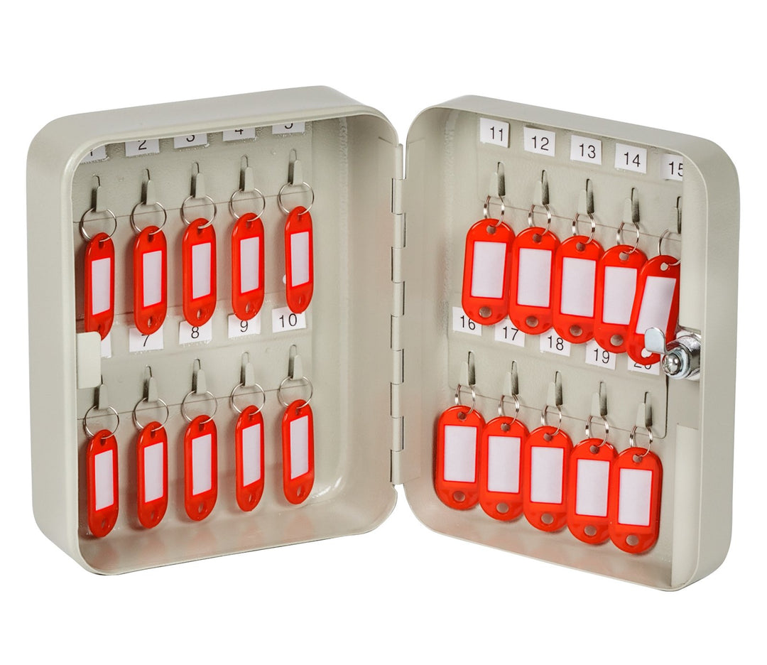 OfficeForce® Schlüsselkasten Standard bis 20 Schlüssel, abschliessbar (20080), 20 Schlüssel