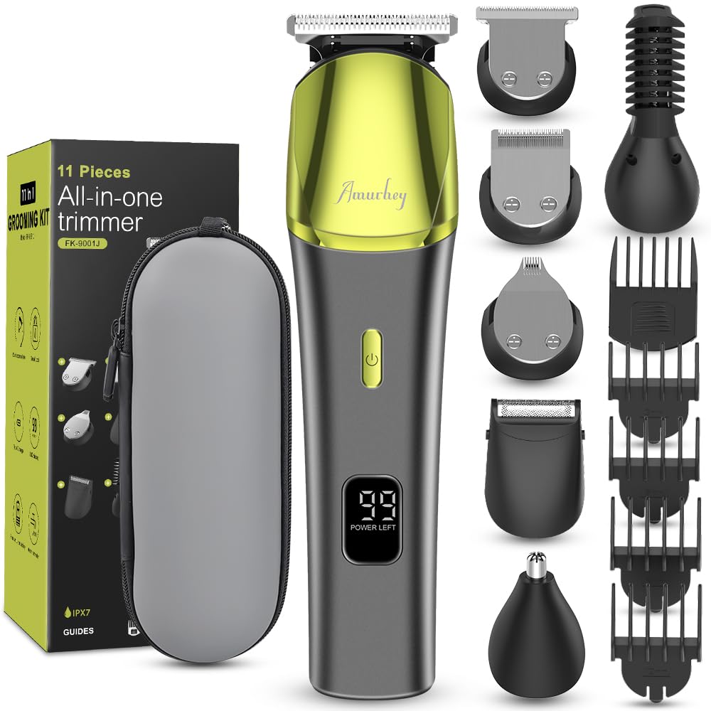 11-in-1 Barttrimmer, Trimmer/Haarschneider Herren, Haarschneidemaschine, All-In-One Bartpflege Bodyg