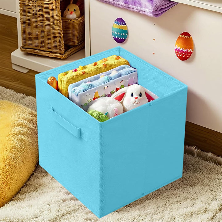 PowerKing Aufbewahrungsbox Organizer aus Stoff, 6er faltbar Aufbewahrungswürfel Aufbewahrung Box in