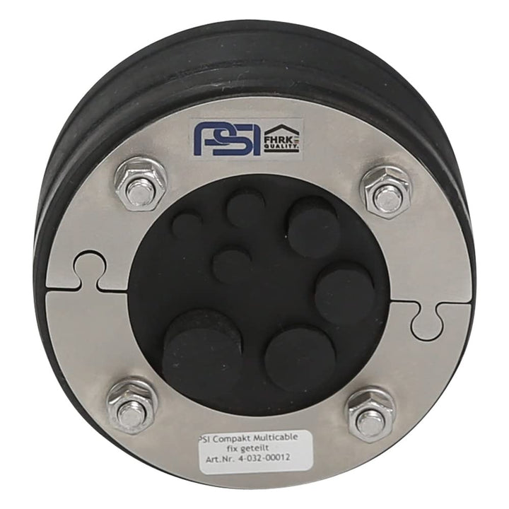 PSI Ringraumdichtung DN 100 mm Multicable ; Mehrfach-Kabeldurchführung für 7 Kabel/Rohre 8/2x10/12/1