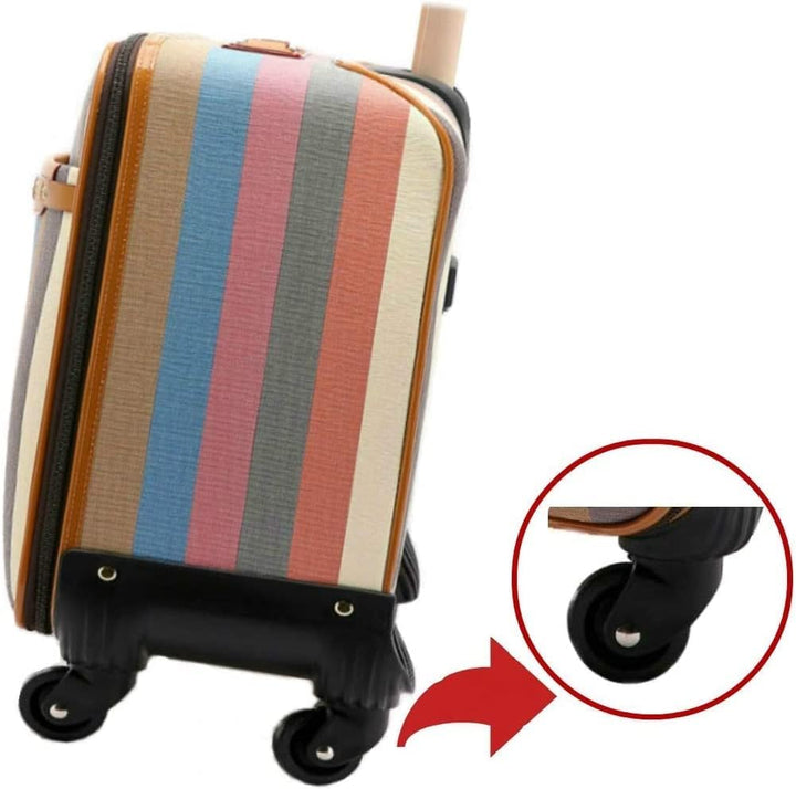 4 Stk 70mm x 24mm Kofferrollen Ersatzrollen für Koffer Luggage Suitcase Wheels Replacement Ersatz Ge