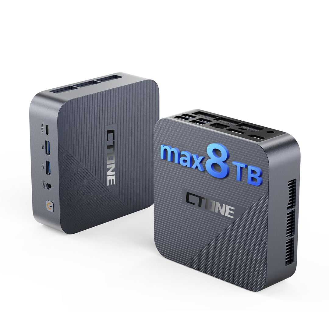 CTONE Mini PC Core i5-12450H, 24GB RAM(Besser als 16GB), 1TB SSD(bis zu 8TB), Mini Computer mit Trip