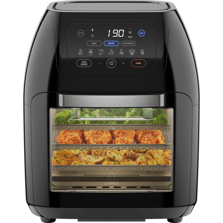 Chefman Multifunktionale Digitale Heissluftfritteuse + Rotisserie, Dörrautomat, Konvektion, 17 Touch