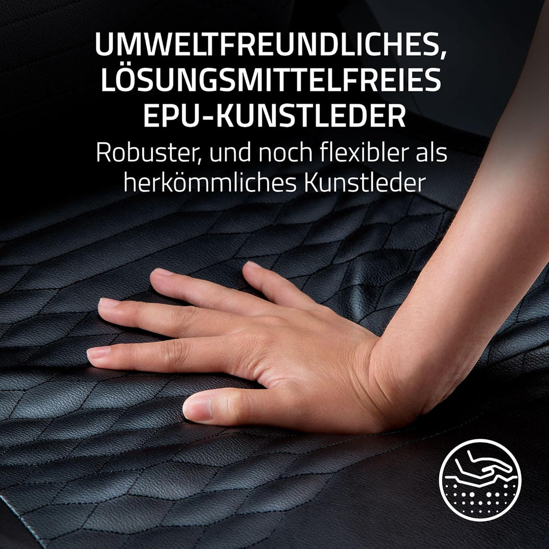 Razer Iskur V2 - Gaming-Stuhl mit adaptiver Lordosenstütze (Polster aus hoch verdichtetem Schaumstof