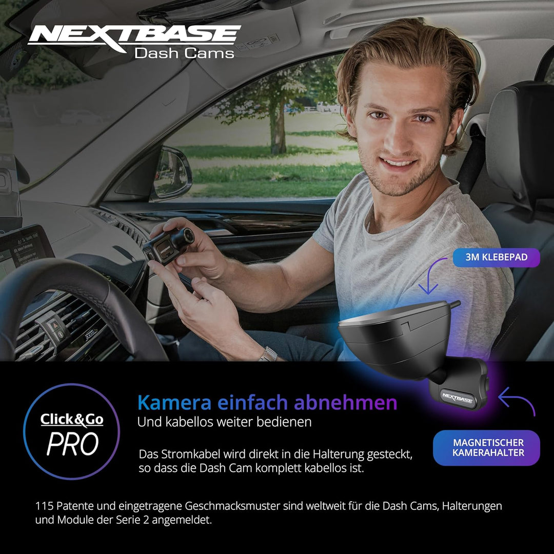 Nextbase 522GW – Autokamera Dashcam Auto - Full 1440p/30fps HD Aufzeichnung - Nachtsicht WiFi Polari