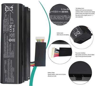 A42N1403 A42LM93 0b110-00290000 4ICR19/66-2 Laptop Batterie Ersatz für Asus G751 G751J G751JL G751JM