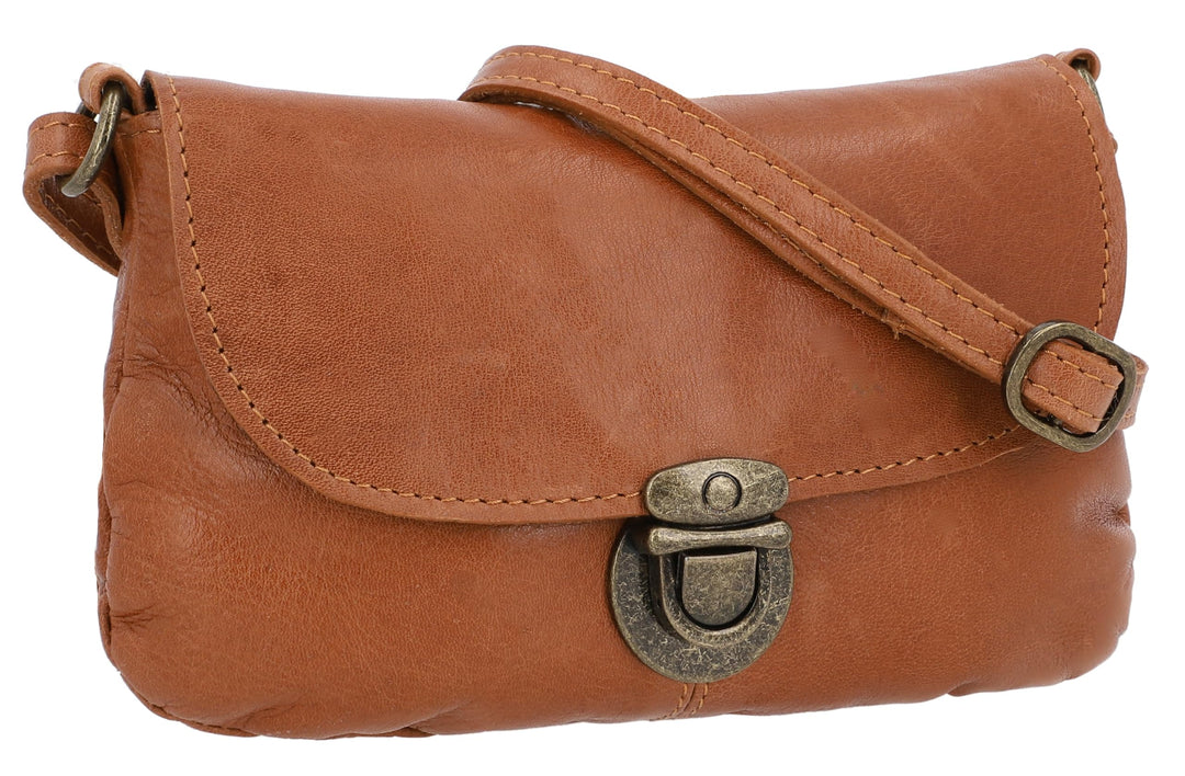 Gusti Umhängetasche Leder-Rona Handtasche Freizeittasche kleine Tasche Schultertasche Damen Ledertas