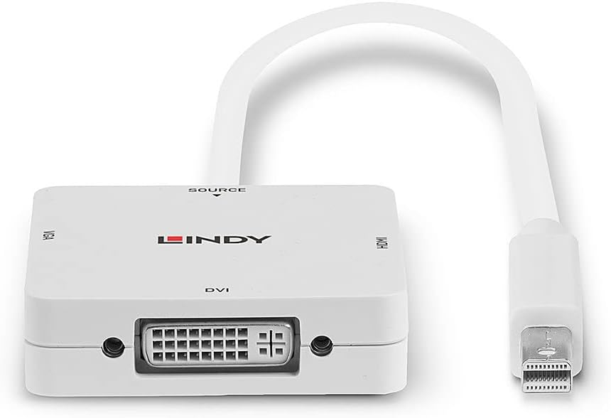 LINDY 41035 Mini DisplayPort auf HDMI, DVI & VGA Konverter mDP 1.2 to HDMI, DVI & VGA, mDP 1.2 to HD