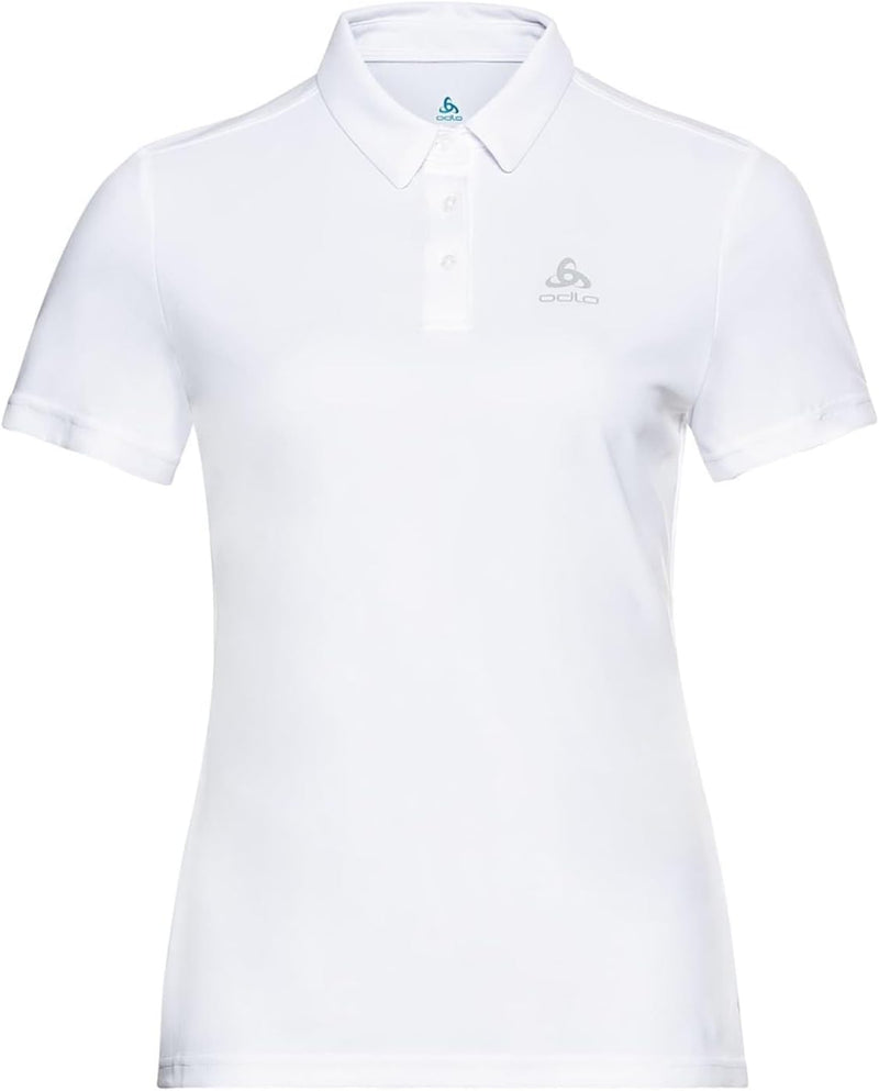 Odlo Damen Polo Shirt S/S Cardada Polohemd XS Weiss, XS Weiss