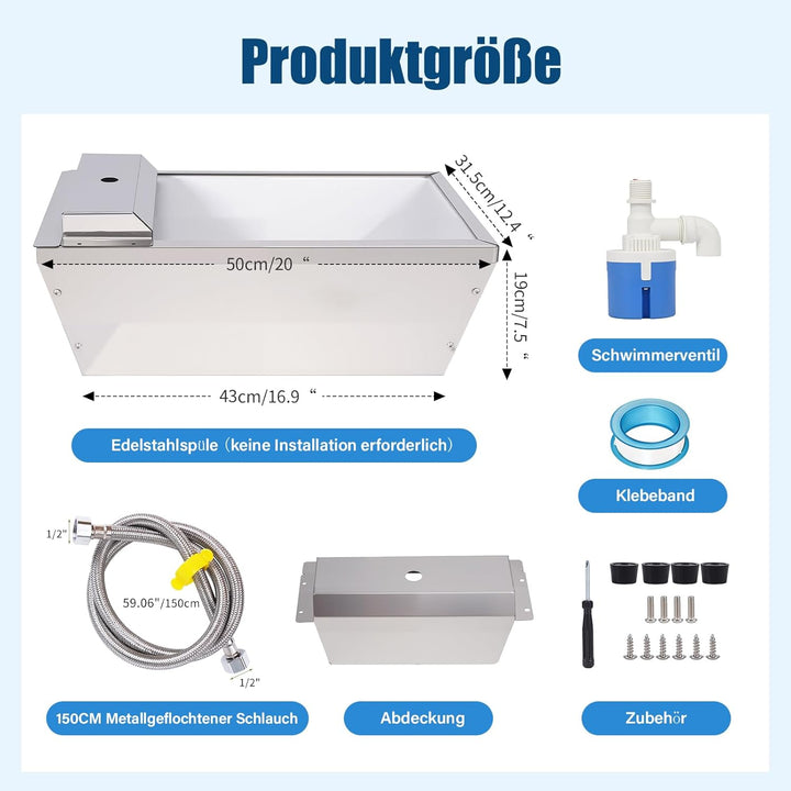 Automatische Tierwassertruge,13 Liter Automatische Pferdewassertruge Mit Float Ball,GrossKapazitäTsa