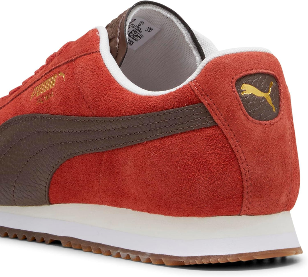 PUMA Men's Roma Sneakers Mars Red Espresso Brown Gum 44.5 EU, Mars Red Espresso Brown Gum 44.5 EU