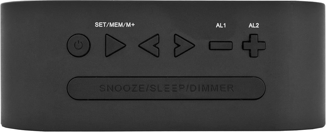 Karcher UR 1030 Uhrenradio (PLL-Radio, dimmbares Display, Dual-Alarm) schwarz, Standard Single, Sing