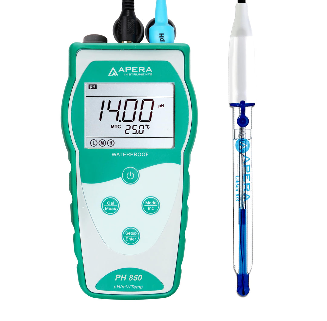 Apera Instruments PH850-HF Tragbares pH-Messgerät zum Messen von Lösungen mit starker Säure oder Flu