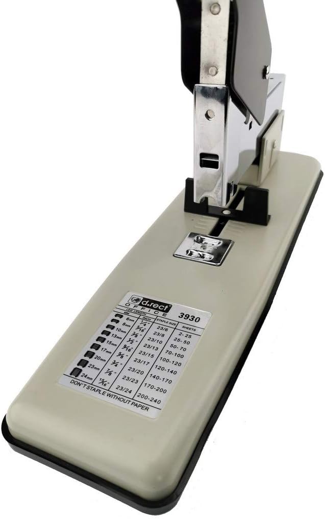 D.RECT 3930 hochleistungs Heftgerät HD Heavy Duty | Tacker 240 Blatt 7007