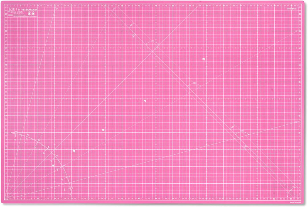 Elan Schneidematte A1 Rosa und Lila, 5-lagige Schneidematte Selbstheilend, Bastelunterlage Schnittfe