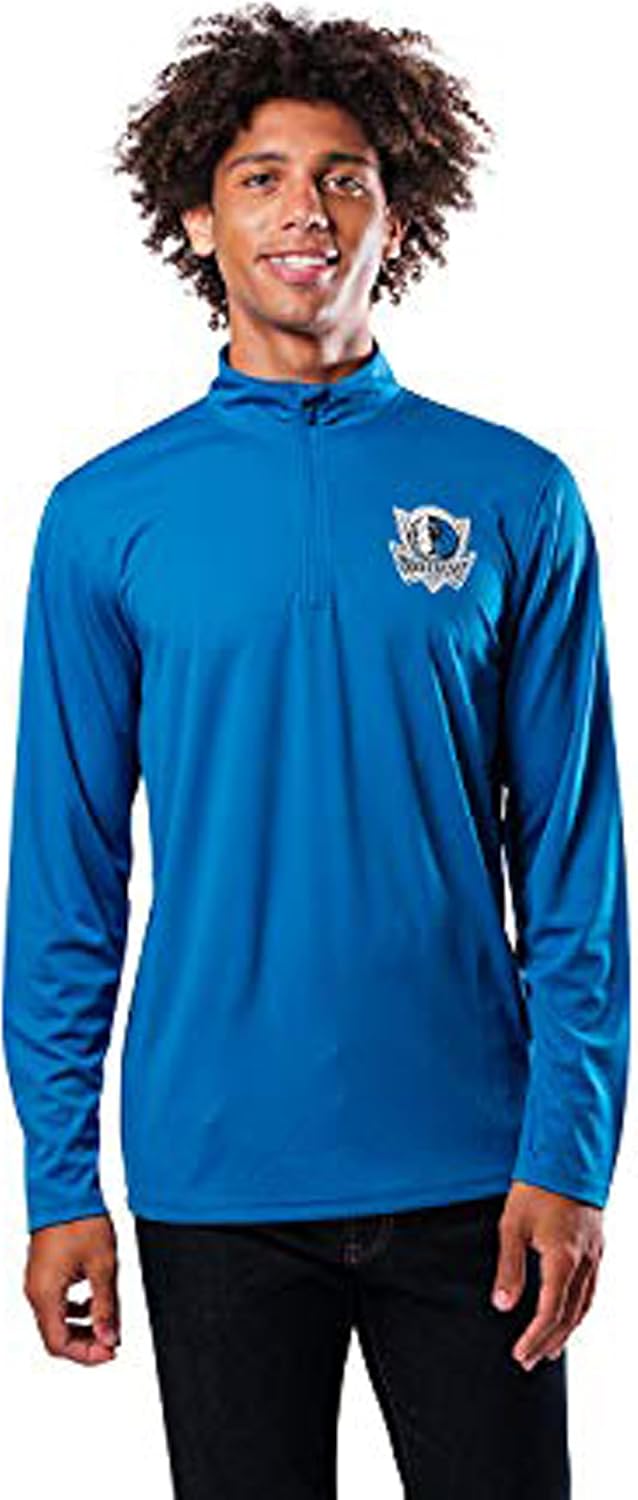 Ultra Game Herren Pullover Viertelreissverschluss, schnelltrocknendes T-Shirt, Teamfarbe