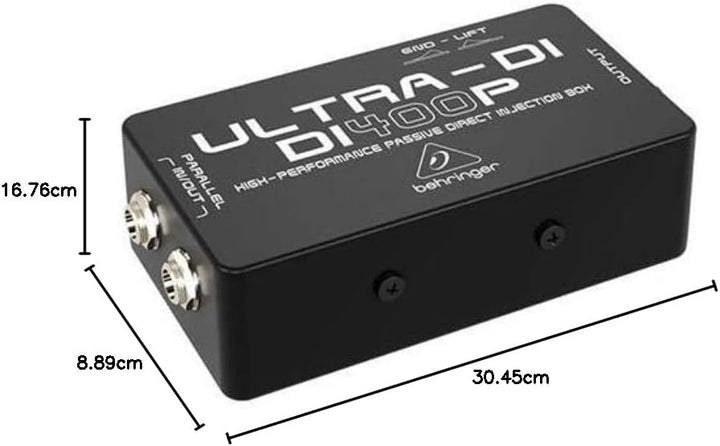 Behringer ULTRA-DI DI400P Passive Hochleistungs-DI-Box ULTRA-DI DI400P Single, ULTRA-DI DI400P Singl