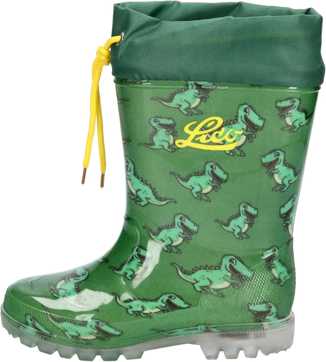 Lico Jungen Powerlight W Blinky Gummistiefel 21 EU Grün Gelb, 21 EU Grün Gelb