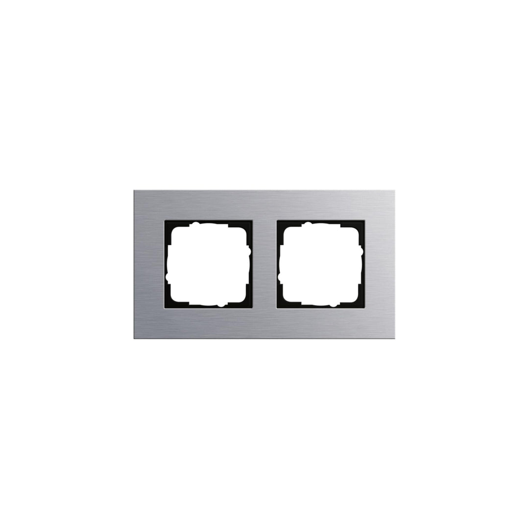 Gira 021217 Abdeckrahmen 2-fach Esprit Aluminium