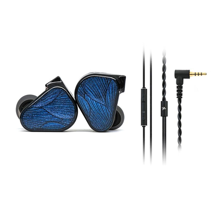 TRUTHEAR Crinacle Zero: Blue2 Dual Dynamic Drivers In-Ear-Kopfhörer mit abnehmbarem Kabel (3,5 mm +