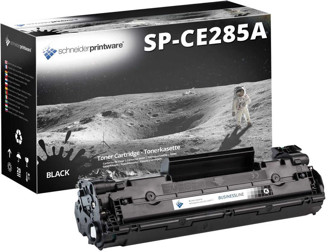 Schneider Printware Toner | 85% höhere kapazität| kompatibel zu CE285A (1PK-CE285a Schwarz)