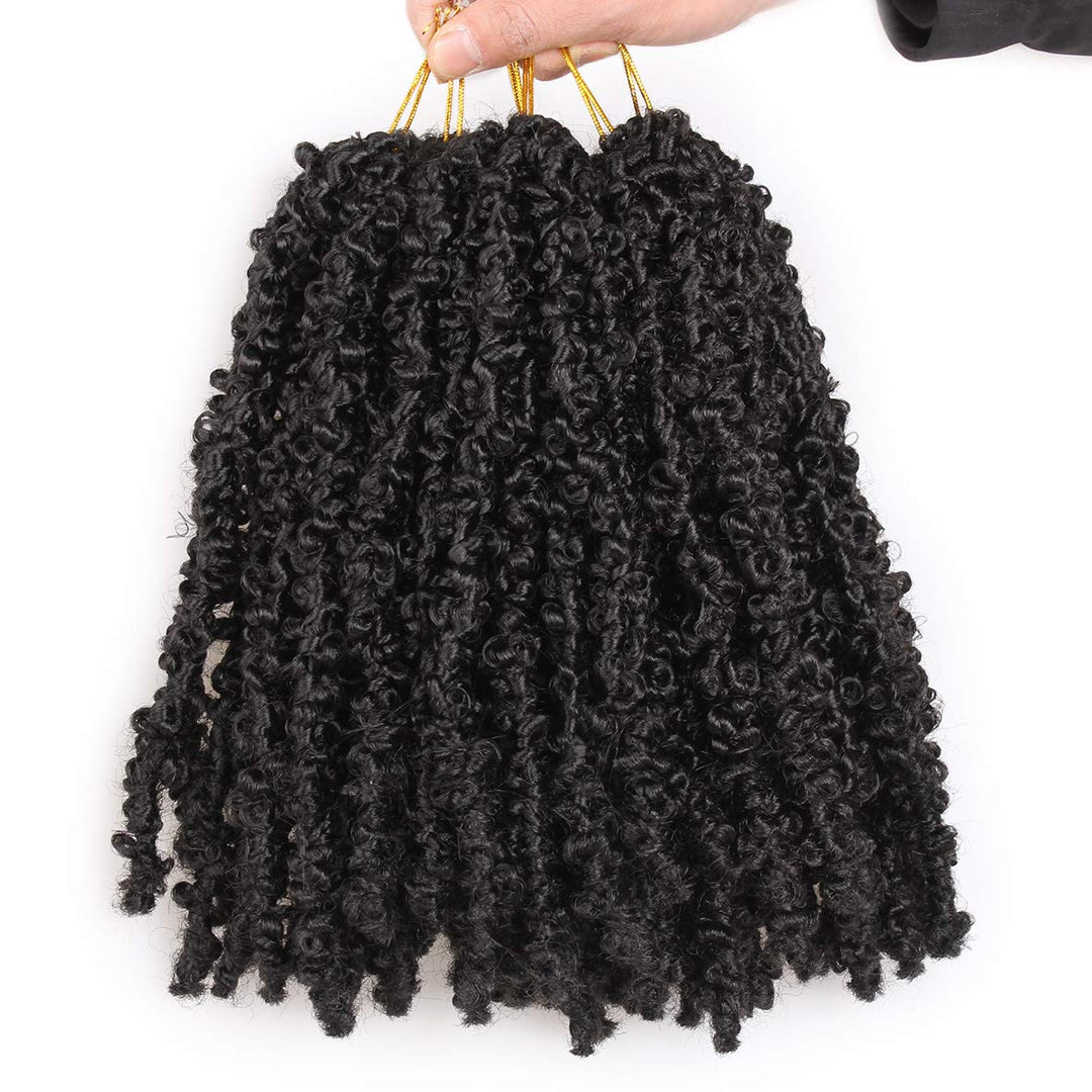 Leeven 12 Zoll Butterfly Faux Hair 6 Packs Pre Looped Distressed Locs Crochet Braids Hair Extensions