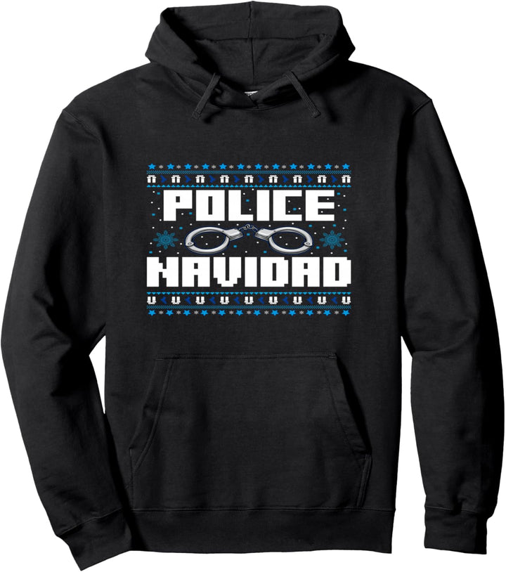 Polizei Weihnachten Outfit I Police Navidad Ugly Christmas Pullover Hoodie