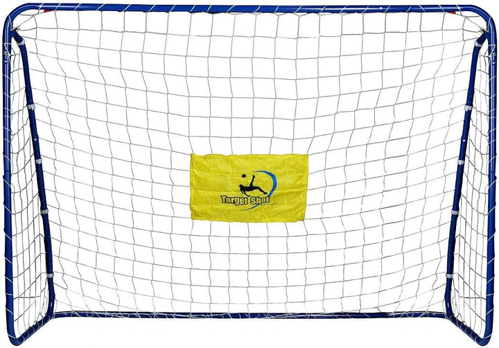 Zonex Fussballtor mit Torwand – EIN Stück Target mobiles Tor, 213 x 152 x 76 cm, Metall, aus 3,8 cm