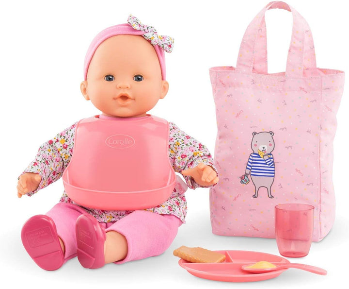 Corolle- 140690 Lunchbox für Puppen, 36 cm und 42 cm, Zubehör, Rosa