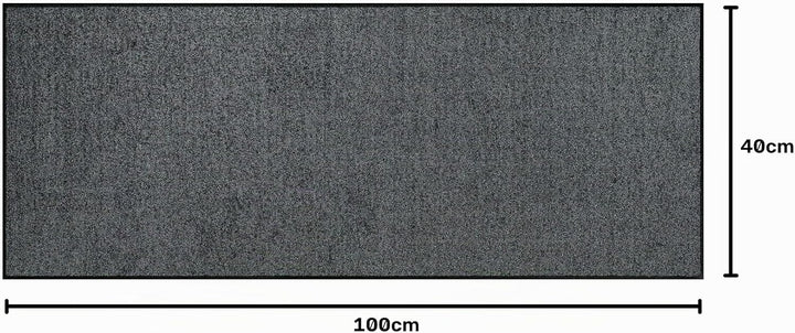 Erwin Müller Fussmatte Mainz, Schmutzfangmatte, Sauberlaufmatte uni anthrazit Grösse 40x100 - rutsch