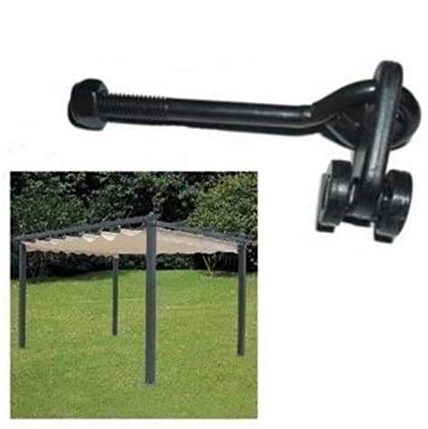 Megashopitalia Haken Rollen Gleitringe Ösen Ersatz für einziehbare Pergola Pavillon Stoff 18 Stück