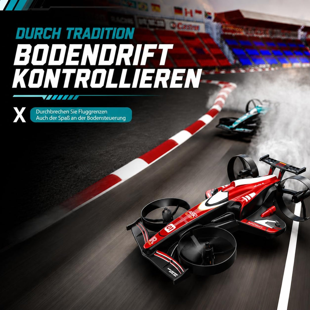 HT45 Mini 2-in-1 RC Drohne für Kinder – Flug- & Bodenmodus, 360° Flip, Höhenhaltung, 3 Geschwindigke