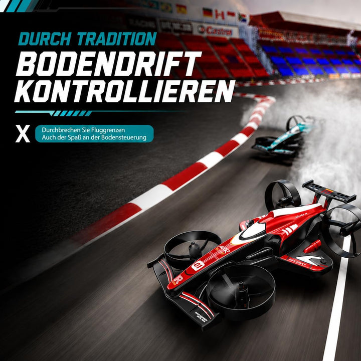 HT45 Mini 2-in-1 RC Drohne für Kinder – Flug- & Bodenmodus, 360° Flip, Höhenhaltung, 3 Geschwindigke