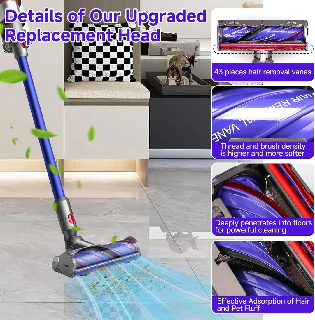 Elektrische Bürste kompatibel für Dyson V7 V8 V10 V11 V15 Staubsauger Ersatzteil Direktantrieb Reini